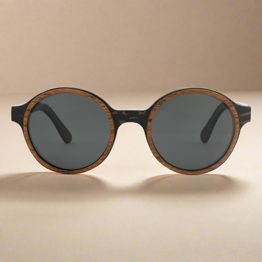 JOPLINS Pepe – Iconic Round Wood Sunglasses - Product image