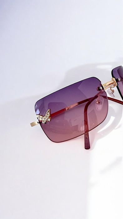 Papillon Purple Sunglasses