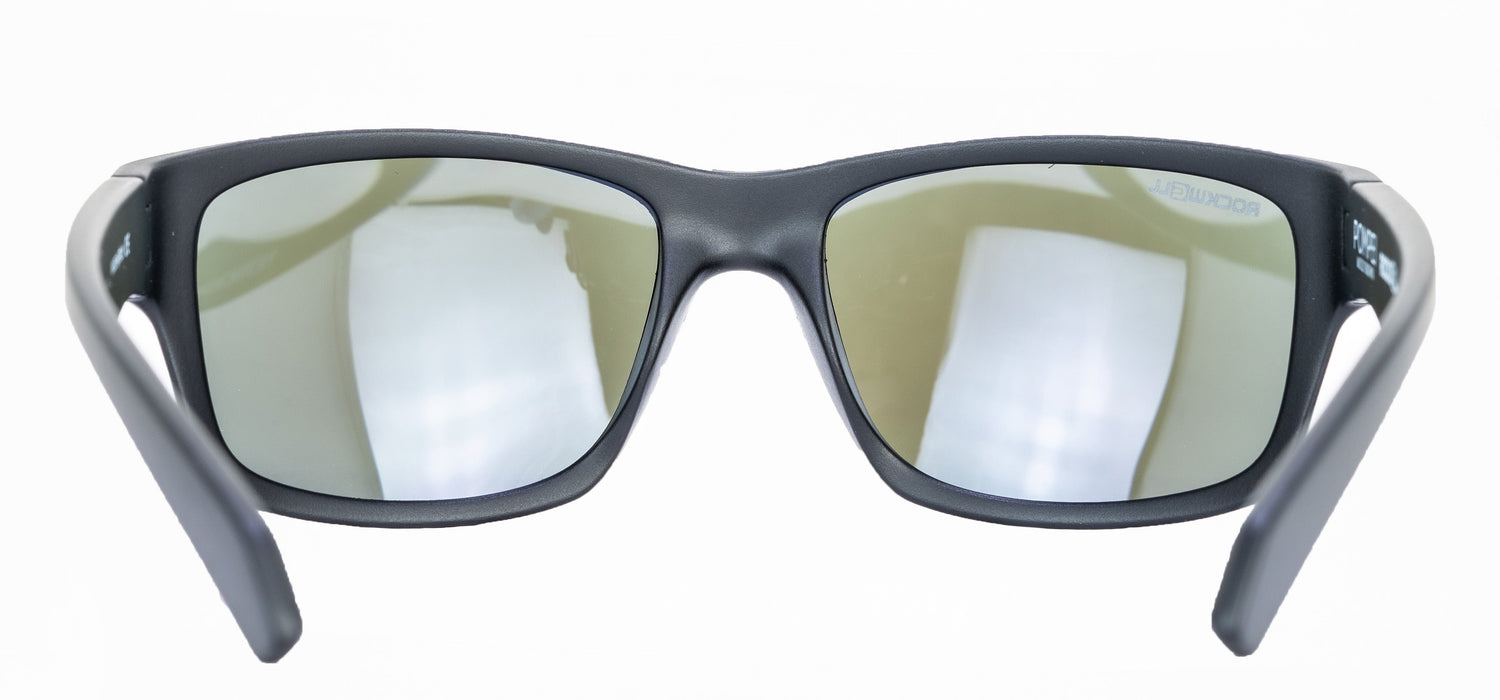 image of sunglasses model Rockwell Time POMPEI FLOATABLE (MATTE BLACK/BLUE POLARIZED HYDRO)