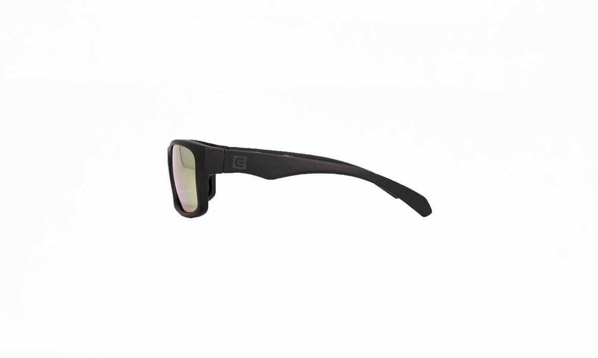image of sunglasses model Rockwell Time POMPEI FLOATABLE (MATTE BLACK/GREEN POLARIZED HYDRO)