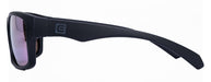 image of sunglasses model Rockwell Time POMPEI FLOATABLE (MATTE BLACK/PURPLE POLARIZED HYDRO)