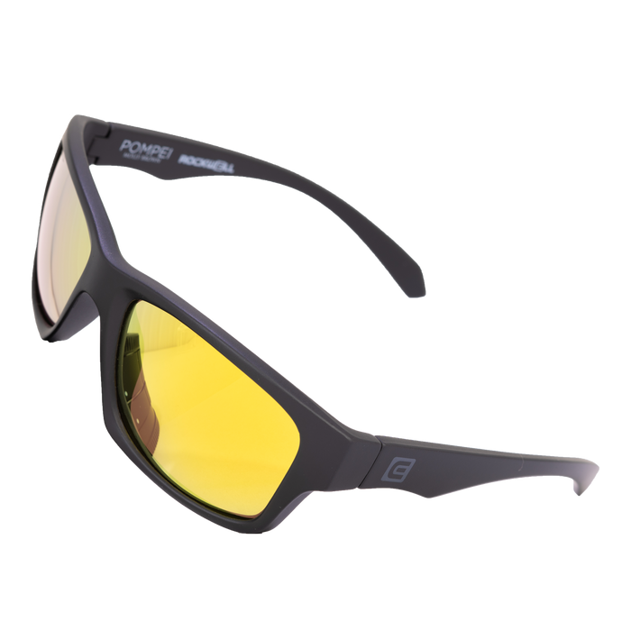 image of sunglasses model Rockwell Time POMPEI FLOATABLE (MATTE BLACK/GOLD POLARIZED HYDRO)