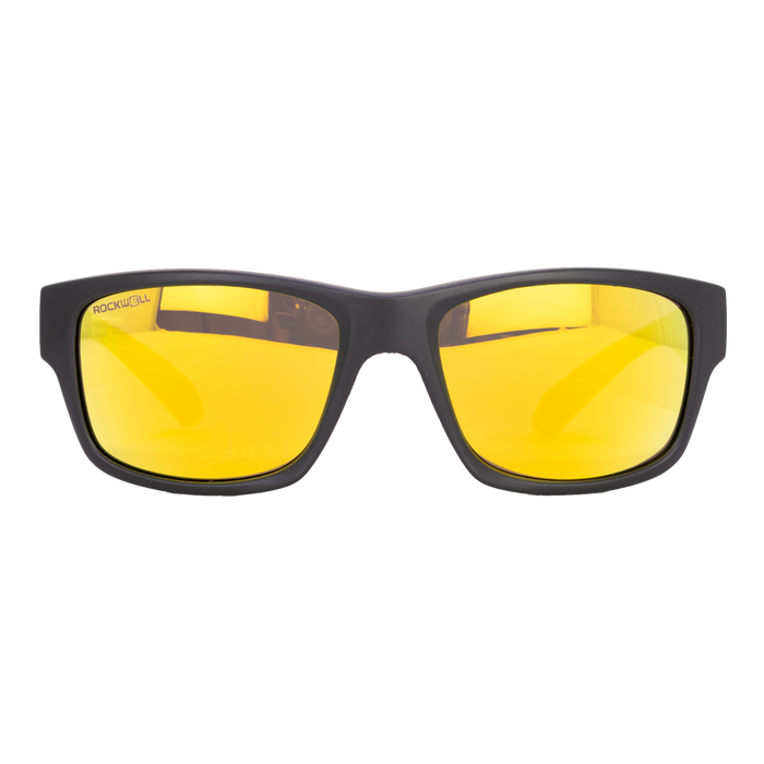 image of sunglasses model Rockwell Time POMPEI FLOATABLE (MATTE BLACK/GOLD POLARIZED HYDRO)