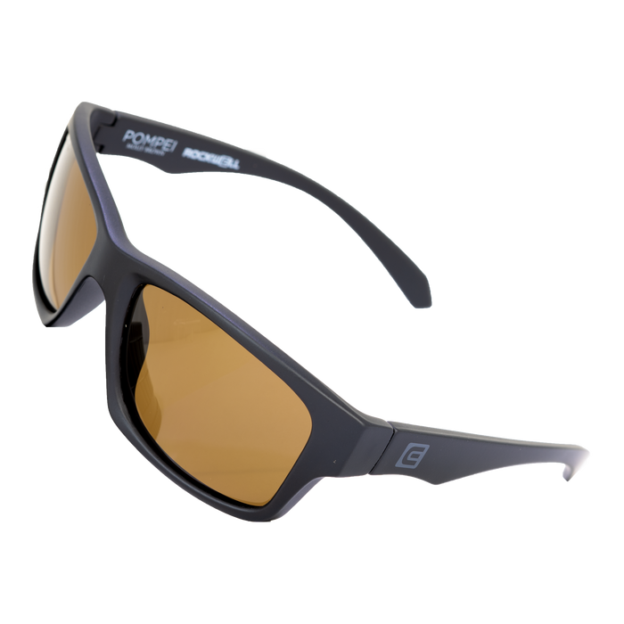 image of sunglasses model Rockwell Time POMPEI FLOATABLE (MATTE BLACK/BROWN POLARIZED HYDRO)
