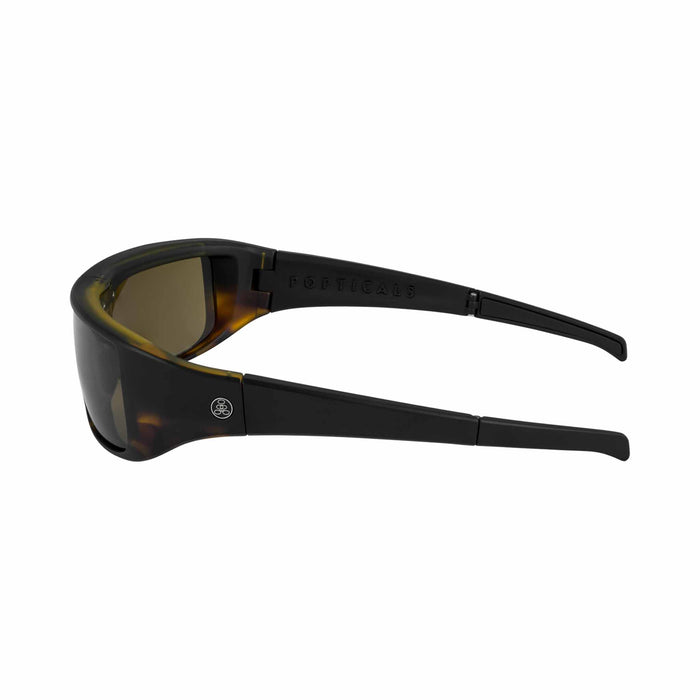 POPGEAR | Polarized, Matte Black Tortoise, Brown Lens