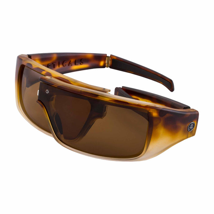 POPGEAR | Polarized, Matte Tortoise Crystal, Brown Lens