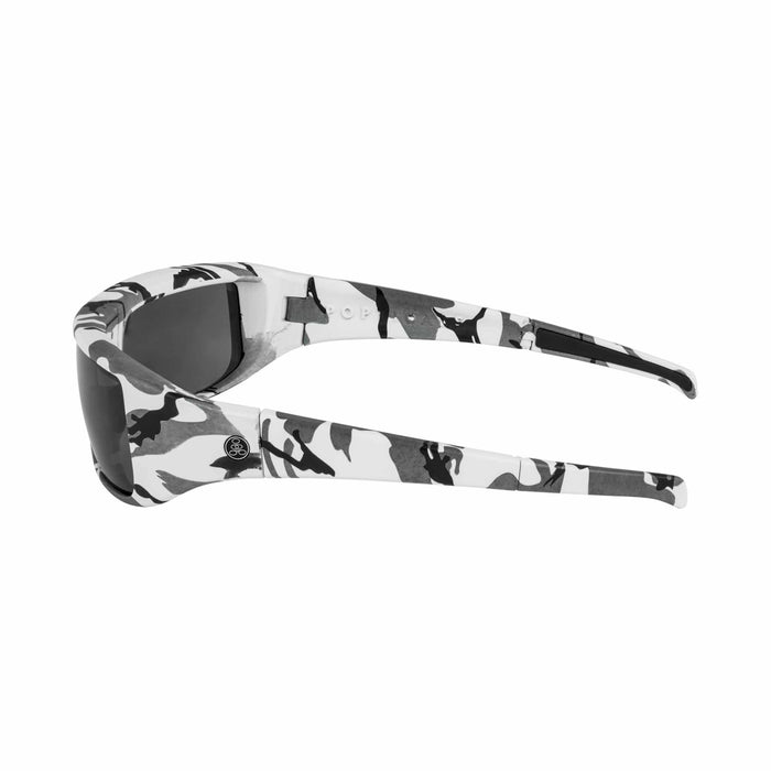 POPGEAR | Polarized, Matte White Camo, Gray Lens