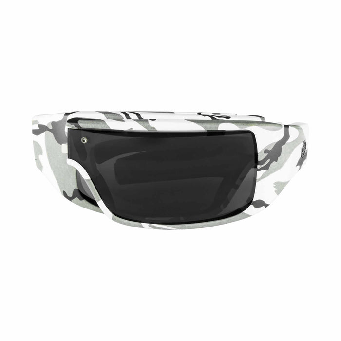POPGEAR | Non-Polarized, Matte White Camo, Gray Lens