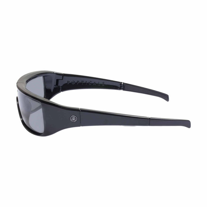 POPGEAR | Polarized, Gloss Black, Gray Lens, Small