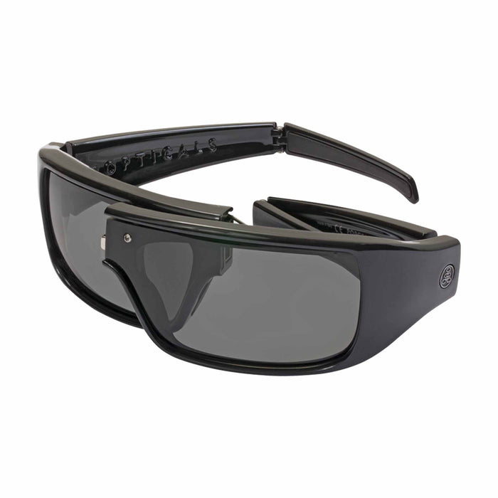 POPGEAR | Polarized, Gloss Black, Gray Lens, Small