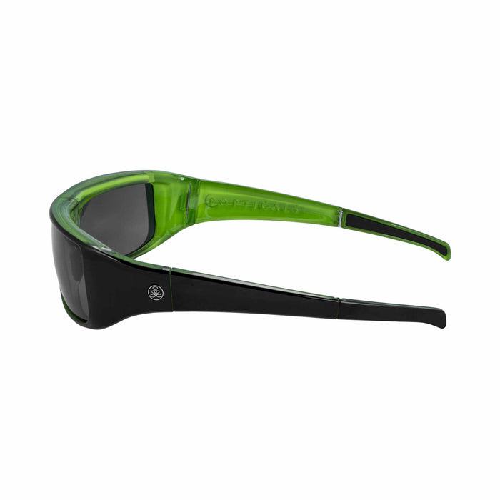 POPGEAR | Polarized, Gloss Black/Green Crystal, Gray Lens