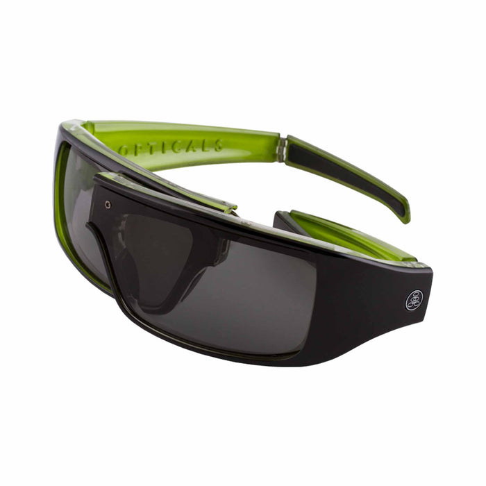 POPGEAR | Polarized, Gloss Black/Green Crystal, Gray Lens