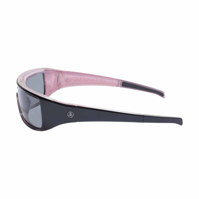 POPGEAR | Polarized, Gloss Black/Pink Crystal, Gray Lens, Small