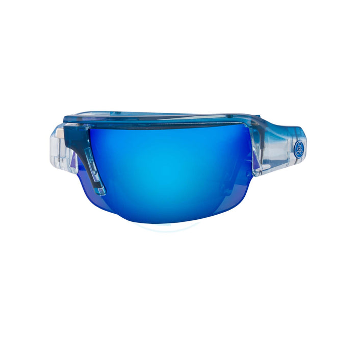 POPGUN | Polarized, Gloss Blue/Clear Crystal, Blue Mirror