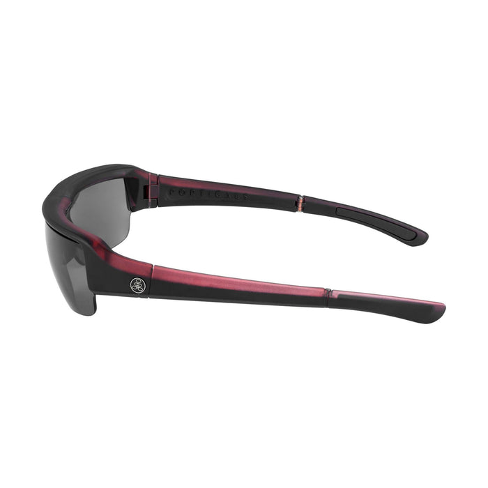 POPGUN | Polarized, Matte Red/Black Crystal, Gray Lens