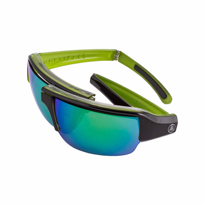POPGUN | Polarized, Gloss Black/Green Crystal, Gray Lens