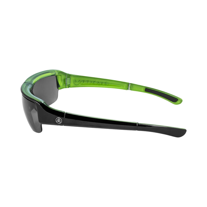 POPGUN | Polarized, Gloss Black/Green Crystal, Gray Lens
