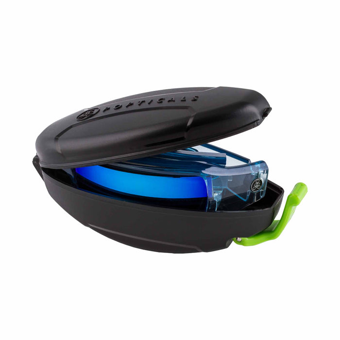 POPSIGN | Polarized, Gloss Blue/Clear Crystal, Blue Mirror