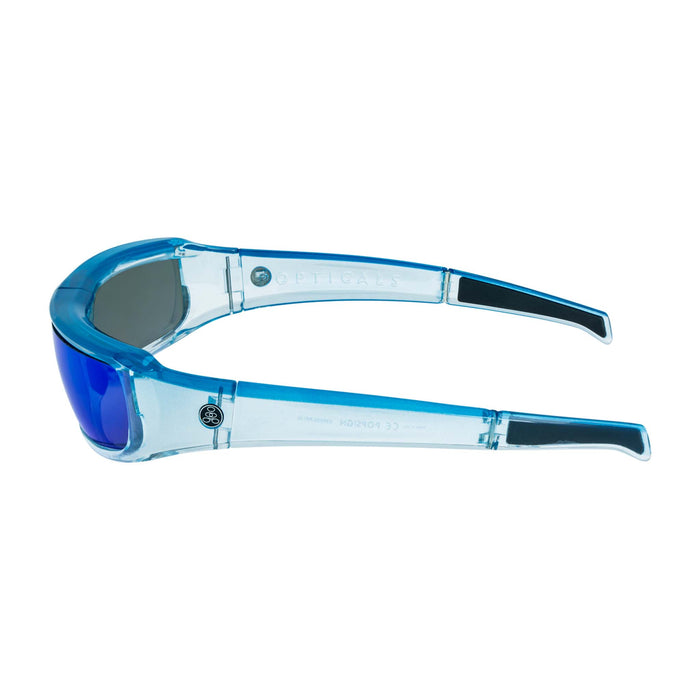 POPSIGN | Polarized, Gloss Blue/Clear Crystal, Blue Mirror