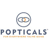 Popticals logo with tagline on a white background