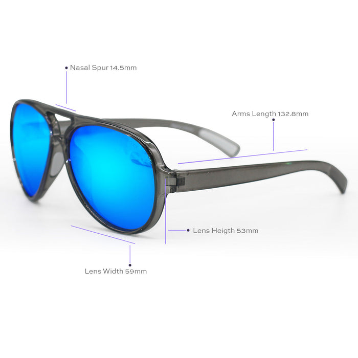 TOPFOXX Poseidon Mirrored Blue – Tangle-Free Floating Aviators - Product image
