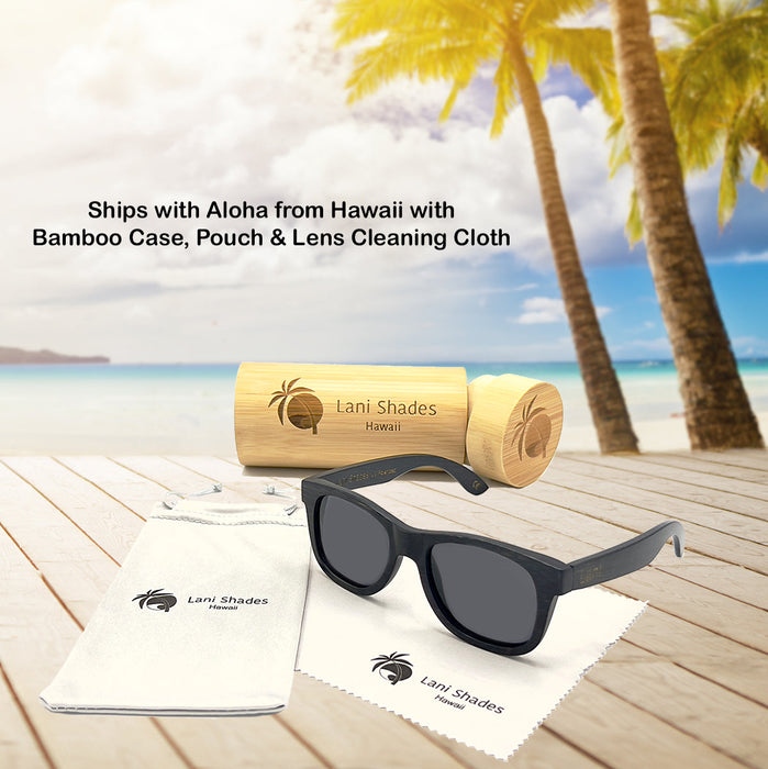 image of sunglasses model Lani Shades Hawaii Ohe Iwa