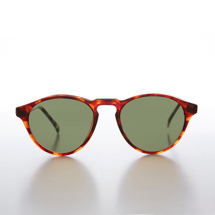 SUNGLASS MUSEUM Horn Rim Round Dapper Pantos Vintage Sunglasses - Randy