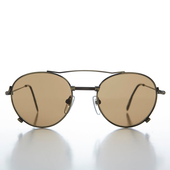 SUNGLASS MUSEUM Round Aviator with Industrial Accents - Ray
