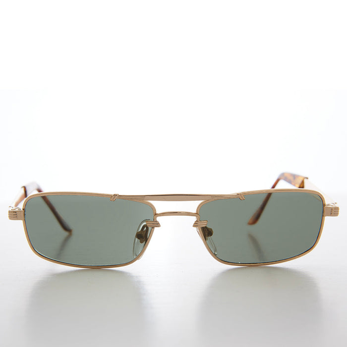 SUNGLASS MUSEUM Shallow Lens Pilot Vintage 90s Sunglasses - Reyes