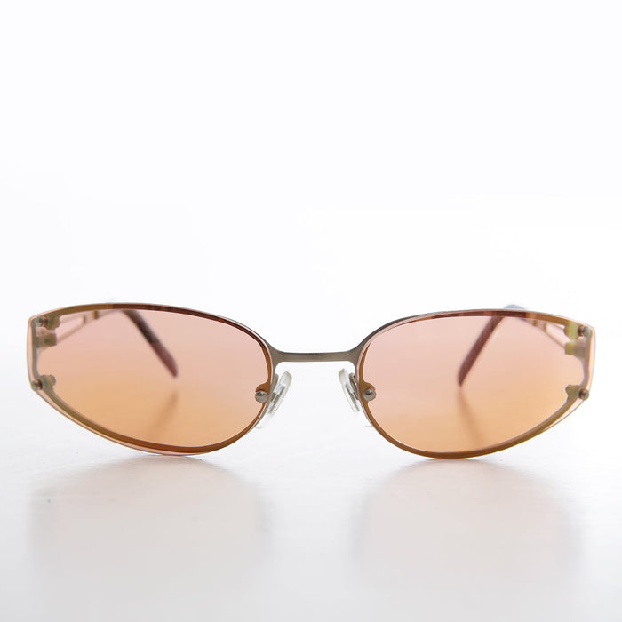 SUNGLASS MUSEUM Oval Y2k Wrap Around Sunglasses - Rickey