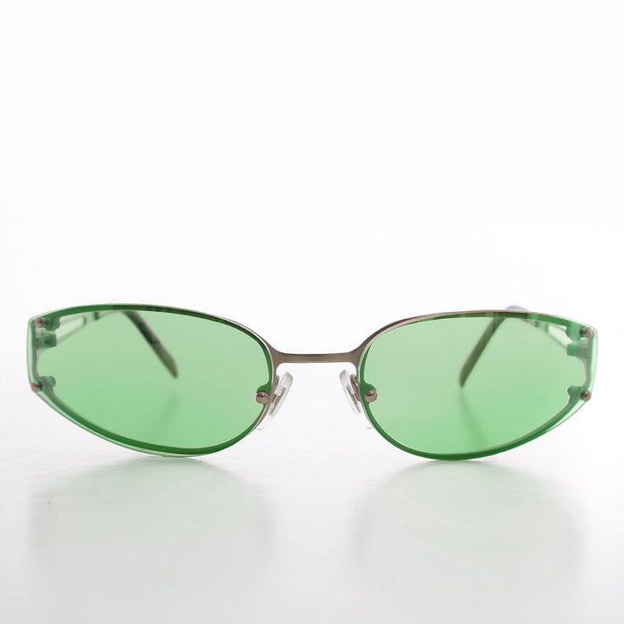 SUNGLASS MUSEUM Oval Y2k Wrap Around Sunglasses - Rickey