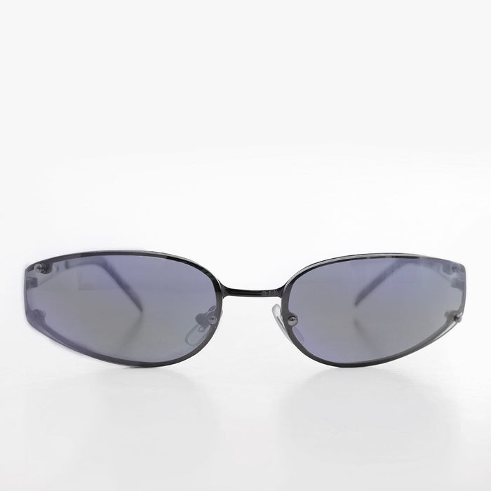 SUNGLASS MUSEUM Oval Y2k Wrap Around Sunglasses - Rickey