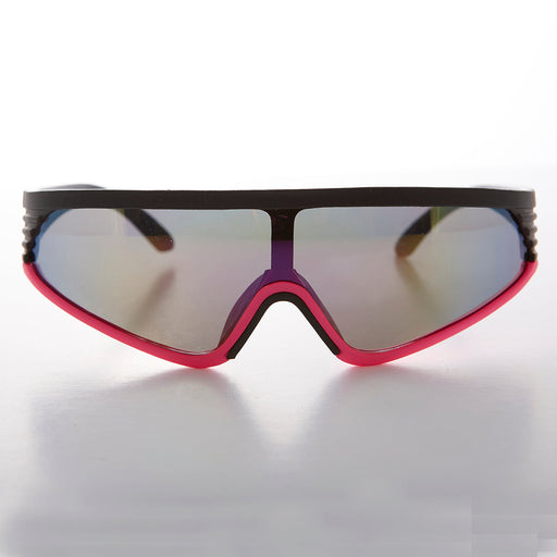 SUNGLASS MUSEUM Mirror Lens Sports Wrap Vintage Sunglass - Rider - Product image