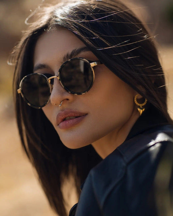 SAINT OWEN Sunglasses RIVER Black Tortoise | Gold
