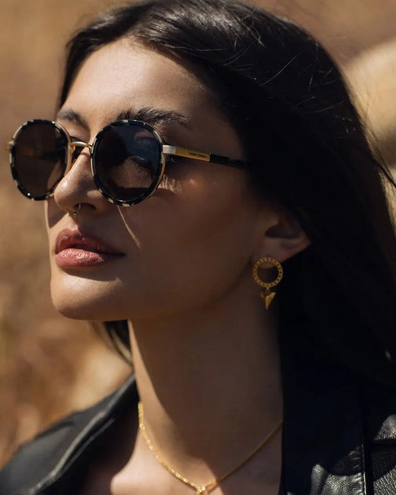 SAINT OWEN Sunglasses RIVER Black Tortoise | Gold