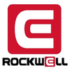 Rockwell logo with a red square and white letter 'E' on a white background