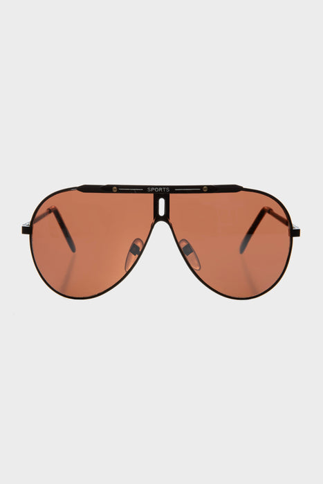 80s Iconic Sport Metal Aviator Sunglass - Rojas