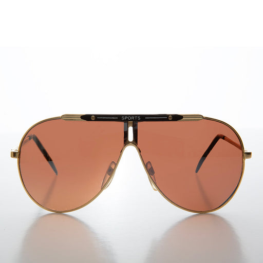 SUNGLASS MUSEUM 80s Iconic Sport Metal Aviator Sunglass - Rojas - Product image