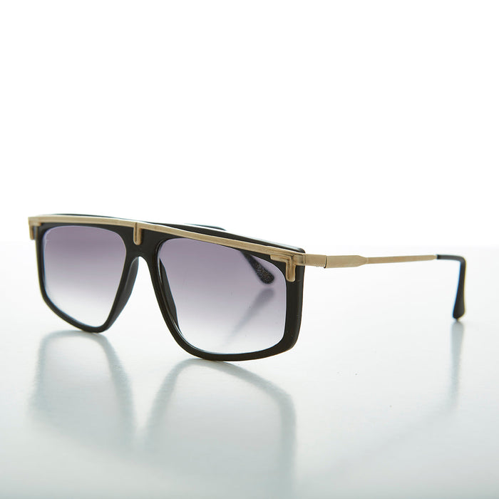 SUNGLASS MUSEUM 80s Hip Hop Flat Top Vintage Sunglass - Rome