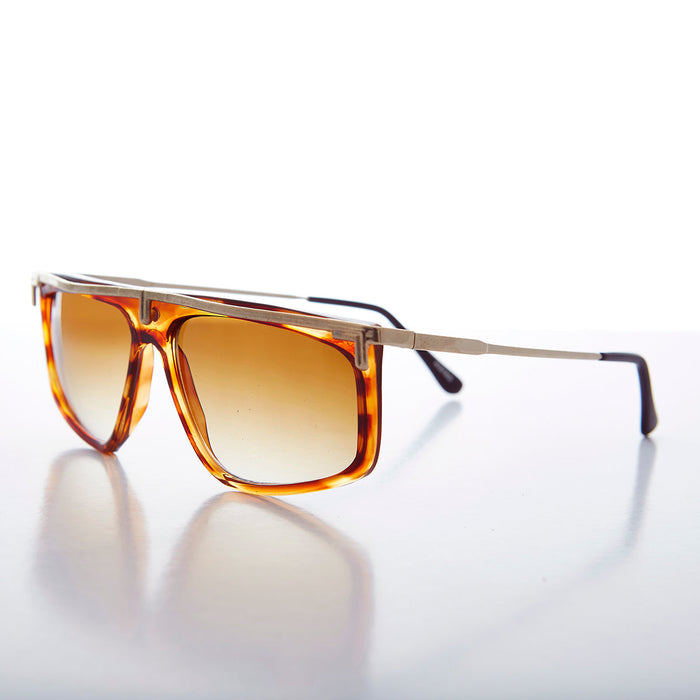 SUNGLASS MUSEUM 80s Hip Hop Flat Top Vintage Sunglass - Rome