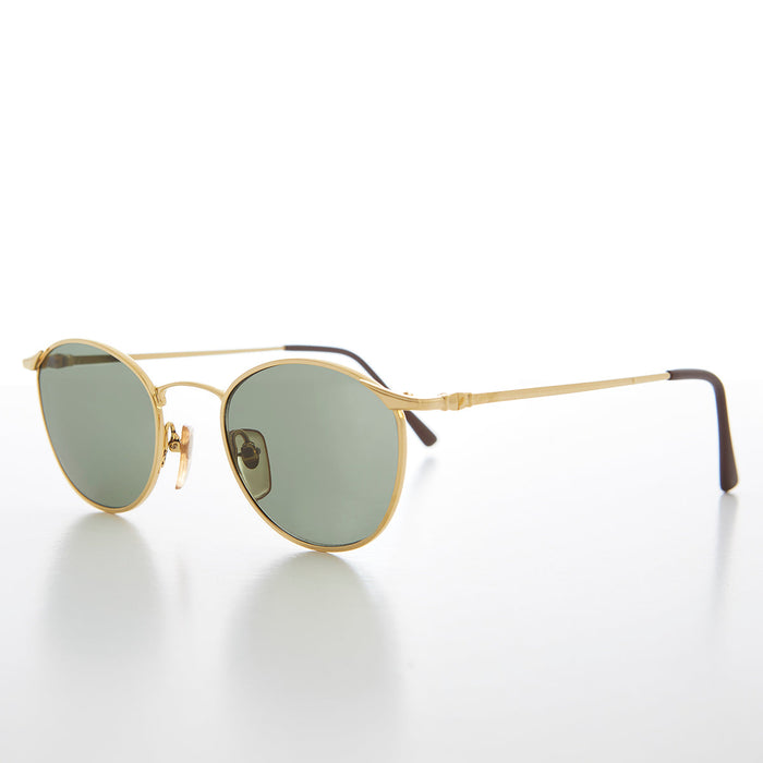 SUNGLASS MUSEUM Round Metal Polo Schoolboy Classic Vintage Sunglass - Rory