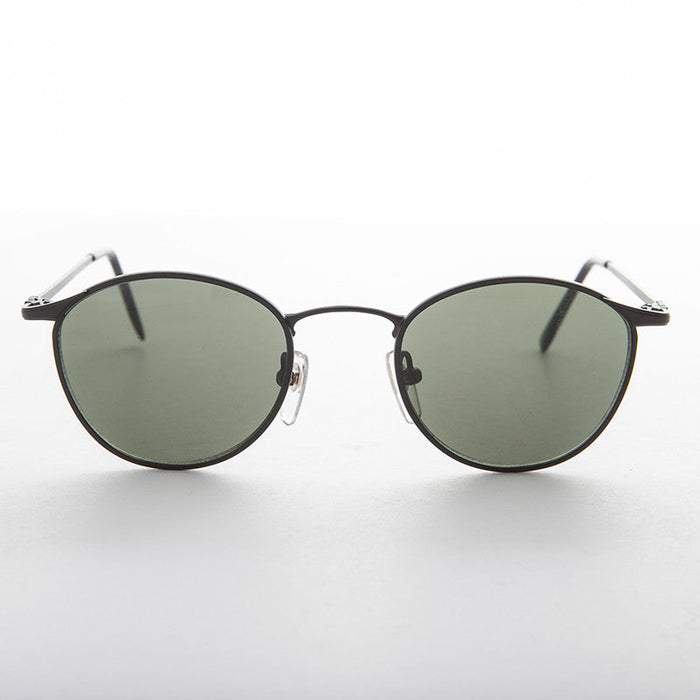 SUNGLASS MUSEUM Round Metal Polo Schoolboy Classic Vintage Sunglass - Rory