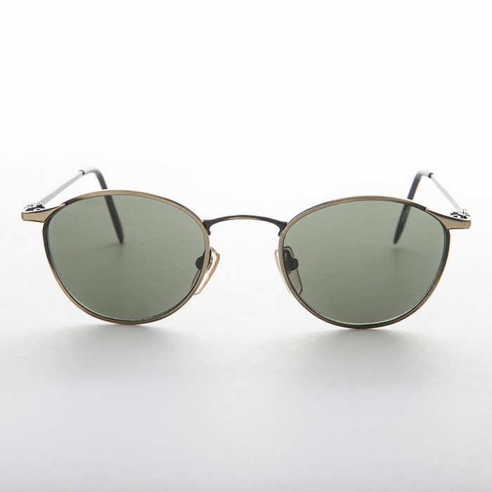 SUNGLASS MUSEUM Round Metal Polo Schoolboy Classic Vintage Sunglass - Rory
