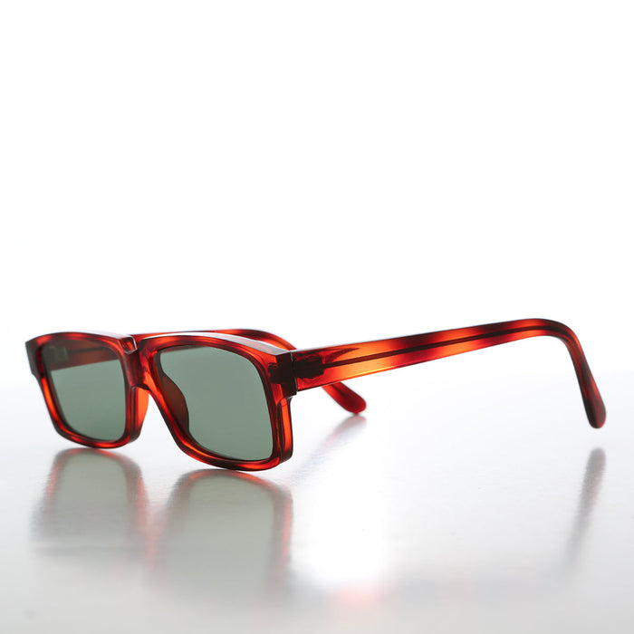 SUNGLASS MUSEUM Flat Lens Rectangular Vintage Sunglass - Roscoe