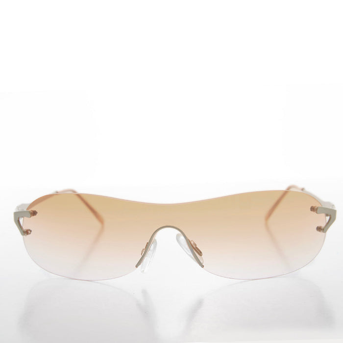 Wrap Around Mono Lens Vintage Sunglasses - Rosen