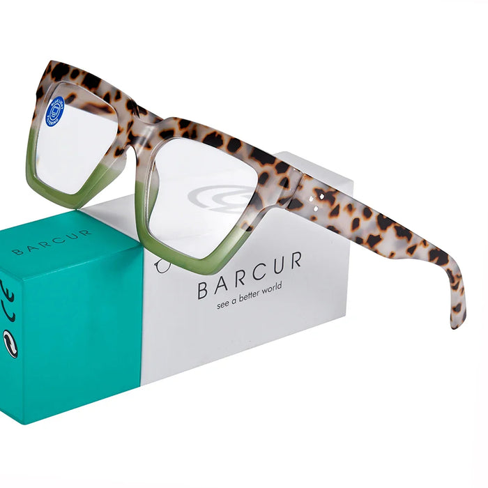 BARCUR Retro Fashionable Unique Leopard Pattern Reading Glasses