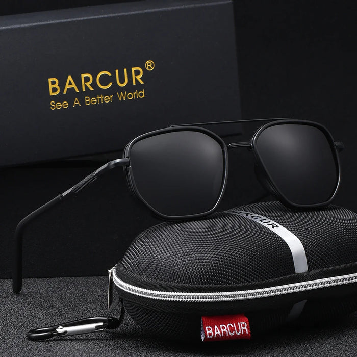BARCUR Sunglasses Polygon Fashion Frame