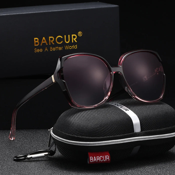 BARCUR Oversized Square Polarized Sunglasses for Women