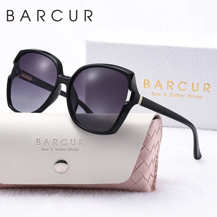 BARCUR Sunglasses Women’s Gradient Butterfly Frame Polarized