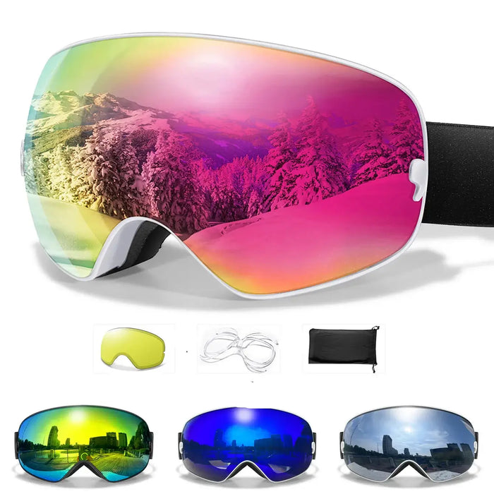 Crystal Clear Vision Anti Fog Ski Goggles